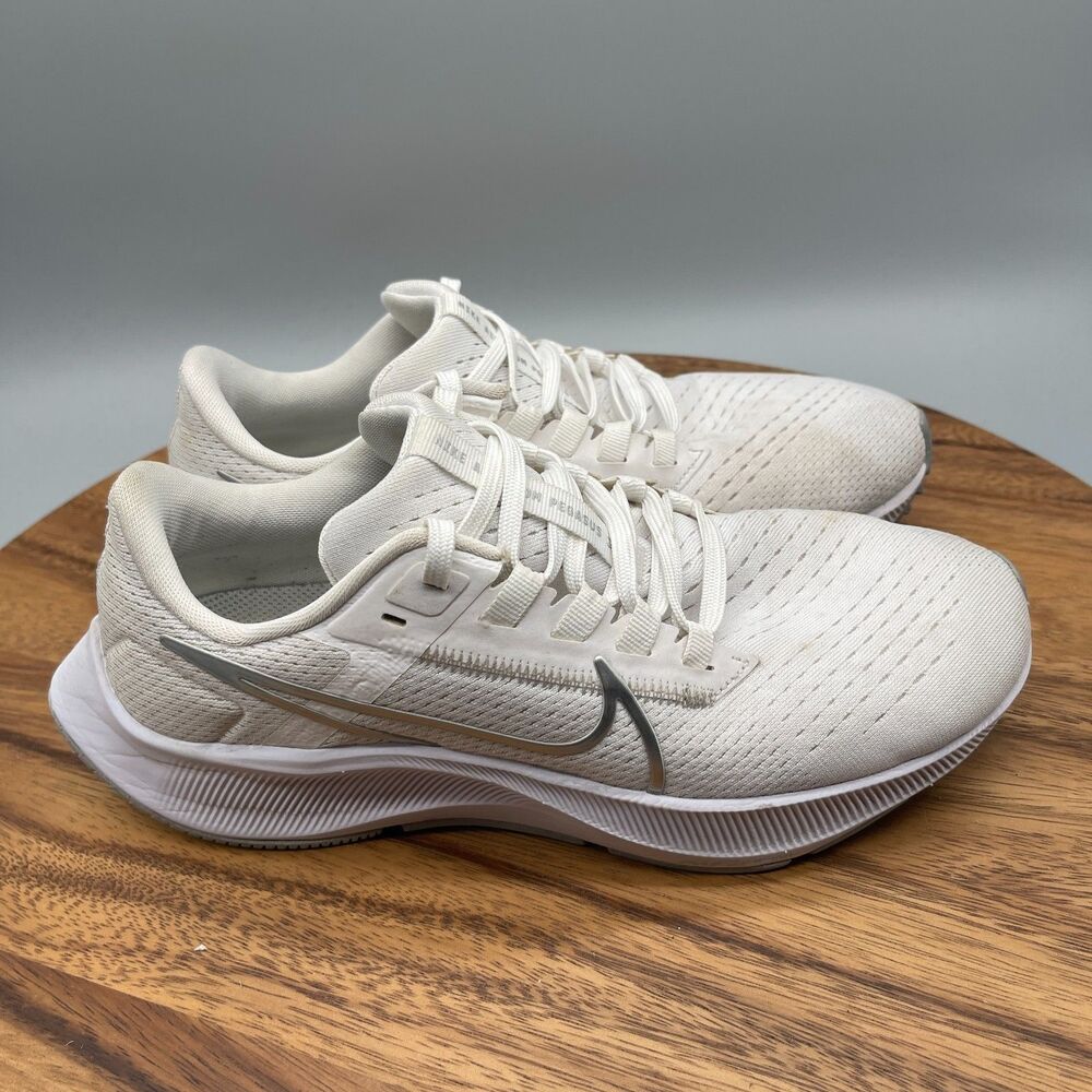 Nike Air Zoom Pegasus 38 Shoes Womens Size 7 White Running Comfort Walking